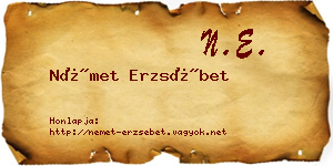 Német Erzsébet névjegykártya