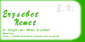 erzsebet nemet business card