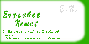 erzsebet nemet business card